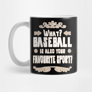 Baseball Baseman girls women junior high school Mug